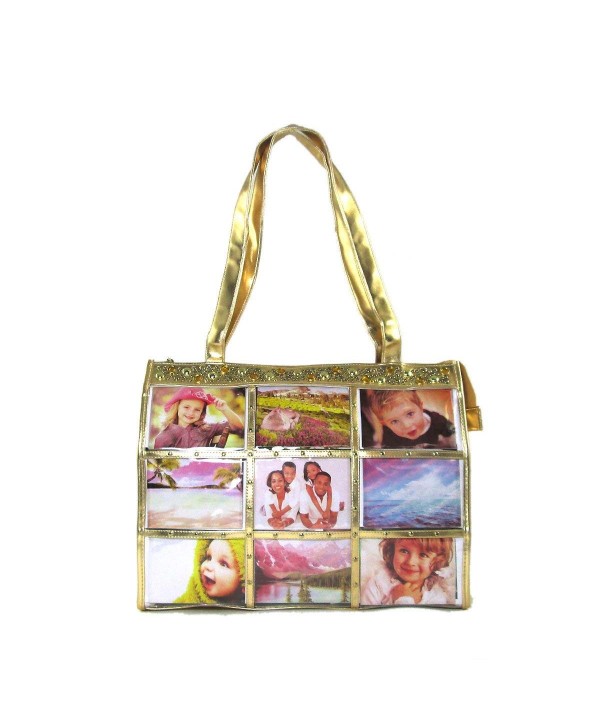 Fashion Metallic Photo Tote Studs