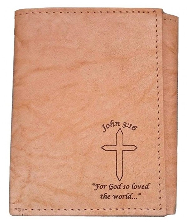 Mens Christian John GENUINE Tri fold